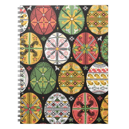  patroon met zondebok. Paaseieren patroon. Notitieboek (Voorkant)