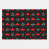 Patroon met zwarte en rode verloopdop inpakpapier vel (Voorkant 2)