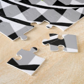 Patroon met zwarte en witte Argyle Forever Hours Legpuzzel (Zijkant)