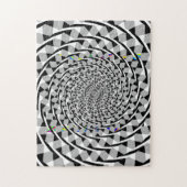 Patroon met zwarte en witte Argyle Forever Hours Legpuzzel (Verticaal)