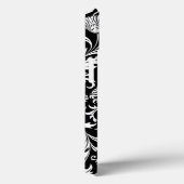  patroon met zwarte en witte Floral Damascus Case-Mate iPhone Case (Achterkant / Rechts)