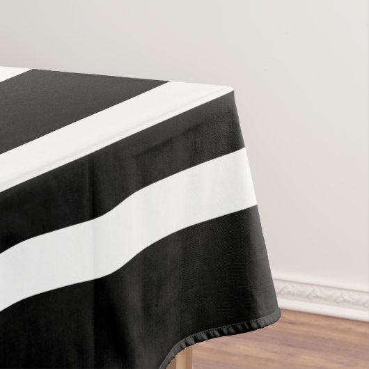 Patroon met zwarte en witte strepen tafelkleed (Voorbeeld)