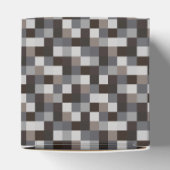 Patroon met zwarte pixels bedankdoosjes (Bovenkant)