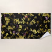 patroon, metaal, ontwerp, textuur, vorm, vierkant; strandlaken (Voorkant)