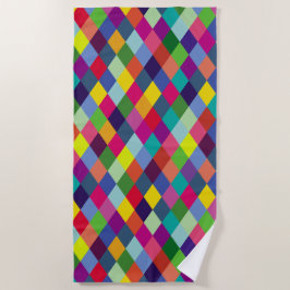 Patroon Mode Kleurrijk- Moderne lente hipster    Strandlaken