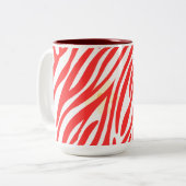 Patroon Modern Art Design Tweekleurige Koffiemok (Voorkant links)