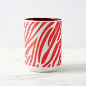 Patroon Modern Art Design Tweekleurige Koffiemok (Center)