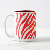 Patroon Modern Art Design Tweekleurige Koffiemok (Links)