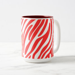 Patroon Modern Kunstontwerp Tweekleurige Koffiemok