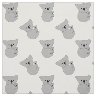 patroon moeder en baby koala stof