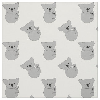 patroon moeder en baby koala stof