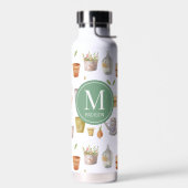 Patroon monogram water flesje voor tuinbouwgereeds waterfles (Links)