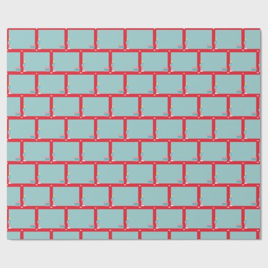 Patroon Noordpool Cadeaupapier (Vlak)