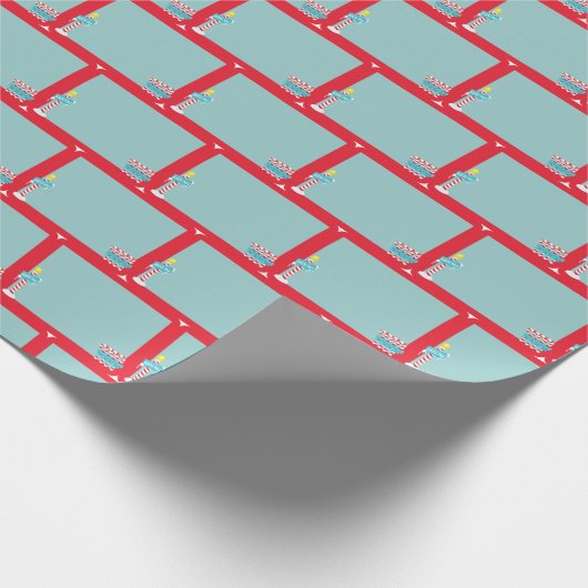 Patroon Noordpool Cadeaupapier (Hoek)