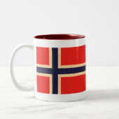  Patroon Noorse vlag Tweekleurige Koffiemok (Links)