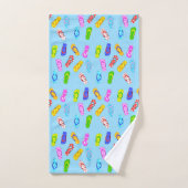 Patroon omdraaien Blauw Bad Handdoek (Handdoek)