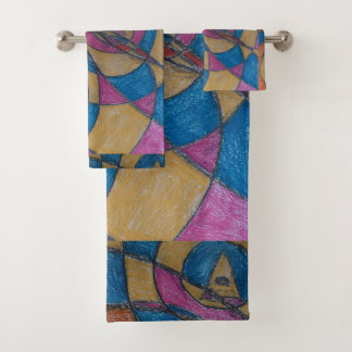 PATROON ONTWERP HANDDOEKSET BAD HANDDOEK