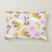 Patroon op Beren, teddyberen, stutten, Beren Accent Kussen (Achterkant)