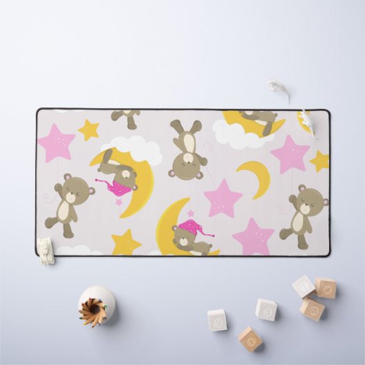 Patroon op Beren, teddyberen, stutten, Beren Bureaumat (Kindertafel)