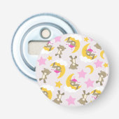 Patroon op Beren, teddyberen, stutten, Beren Button Flesopener (Voorkant)