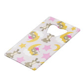 Patroon op Beren, teddyberen, stutten, Beren Creditkaart Flessenopener (Achterkant Gekanteld)