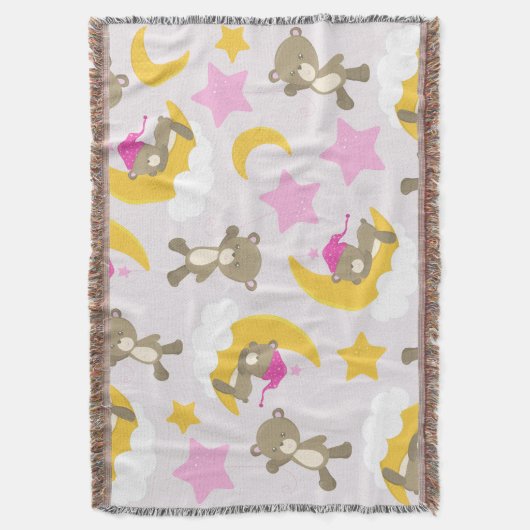 Patroon op Beren, teddyberen, stutten, Beren Deken (Voorkant Verticaal)