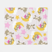 Patroon op Beren, teddyberen, stutten, Beren Fleece Deken (Voorkant (Horizontaal))