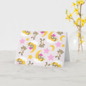 Patroon op Beren, teddyberen, stutten, Beren Kaart (Gele Bloem)