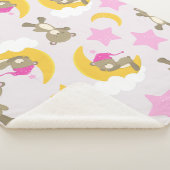 Patroon op Beren, teddyberen, stutten, Beren Sherpa Deken (3/4)