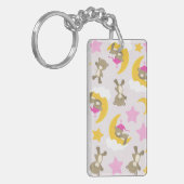 Patroon op Beren, teddyberen, stutten, Beren Sleutelhanger (Voorkant Links)