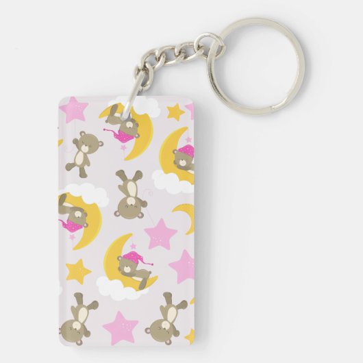 Patroon op Beren, teddyberen, stutten, Beren Sleutelhanger (achterkant)