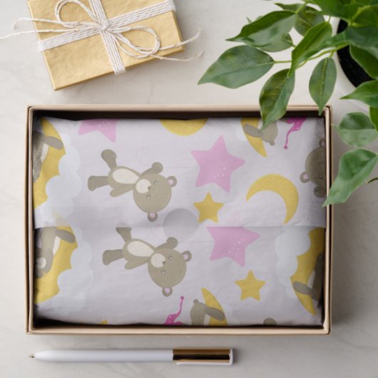 Patroon op Beren, teddyberen, stutten, Beren Tissuepapier (Geschenk)