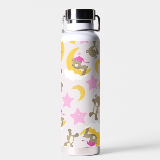 Patroon op Beren, teddyberen, stutten, Beren Waterfles (Achterkant)