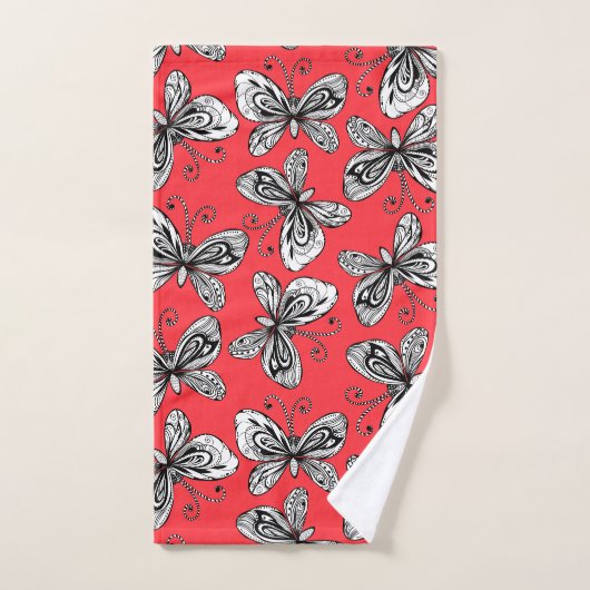 Patroon op de billen bad handdoek (Handdoek)