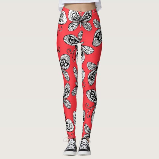 Patroon op de billen leggings (Voorkant)