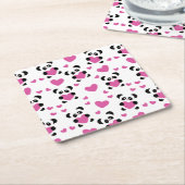 Patroon op de Dag van de Liefde Kartonnen Onderzetters (Schuin)