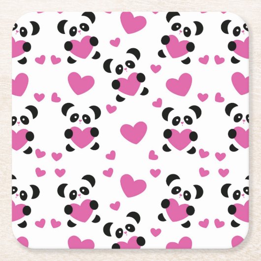 Patroon op de Dag van de Liefde Kartonnen Onderzetters (Voorkant)