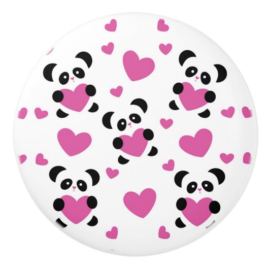 Patroon op de Dag van de Liefde Keramische Knop (Voorkant)