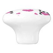 Patroon op de Dag van de Liefde Keramische Knop (Zijkant)