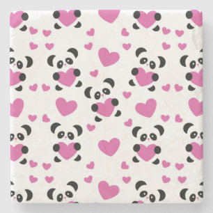 Patroon op de Dag van de Liefde Stenen Onderzetter