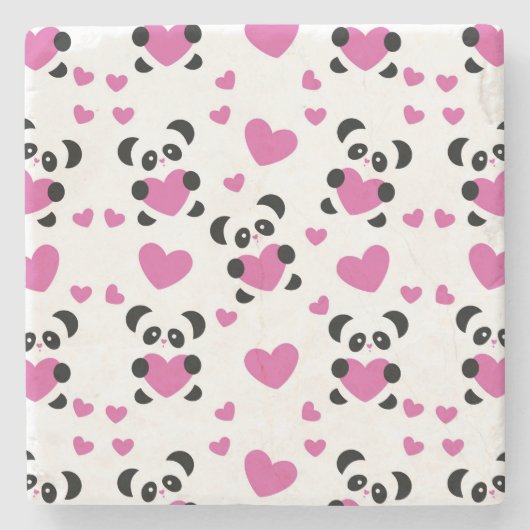 Patroon op de Dag van de Liefde Stenen Onderzetter (Voorkant)