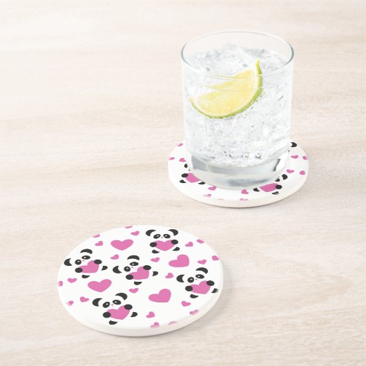 Patroon op de Dag van de Liefde Zandsteen Onderzetter (Zijkant)