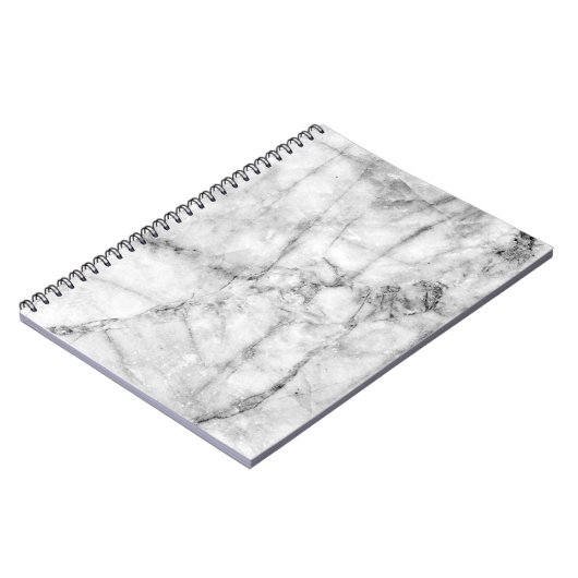 Patroon op de witte marmer vloerstructuur en op de notitieboek (Linkerzijde)