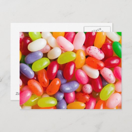 Patroon op geleibonen briefkaart (Voorkant / Achterkant)