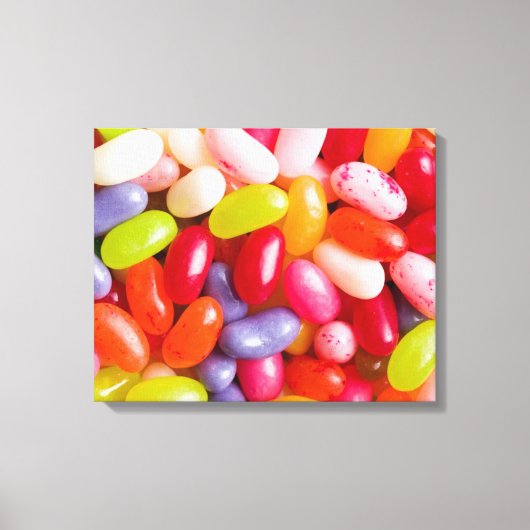 Patroon op geleibonen canvas afdruk (Voorkant)