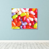 Patroon op geleibonen canvas afdruk (Insitu (Houten vloer))