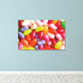 Patroon op geleibonen canvas afdruk (Insitu (Houten vloer))