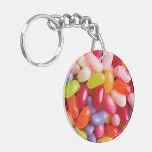 Patroon op geleibonen sleutelhanger (Voorkant Links)