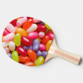 Patroon op geleibonen tafeltennisbatje (Zijkant)