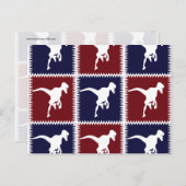 Patroon op het Plein van het Plein van de Dinosaur Briefkaart (Voorkant / Achterkant)